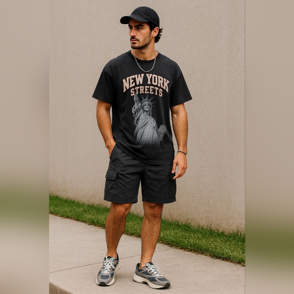 FLX Men’s Black Athletic Cargo Shorts XL